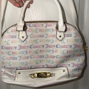 Juicy Couture White Multicolor Logo Women's Bag